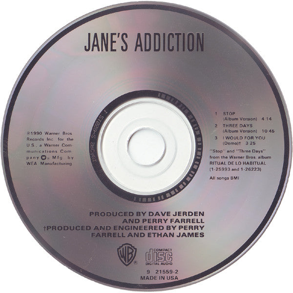 Three Days / Stop! - Jane's Addiction