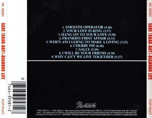 Diamond Life - Sade