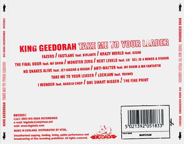 Take Me To Your Leader - King, Geedorah