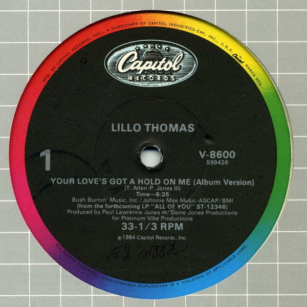 Your Love's Got A Hold On Me - Thomas, Lillo