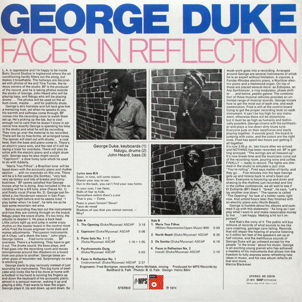 Faces In Reflection - Duke, George