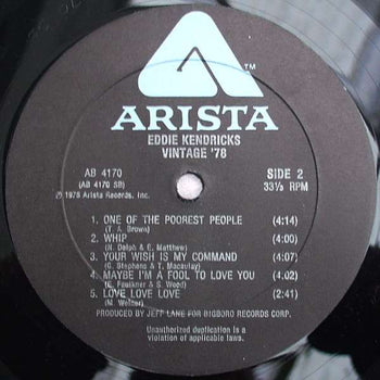 Vintage '78 - Kendricks, Eddie