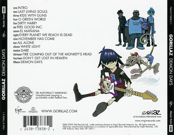 Demon Days - Gorillaz [CD]