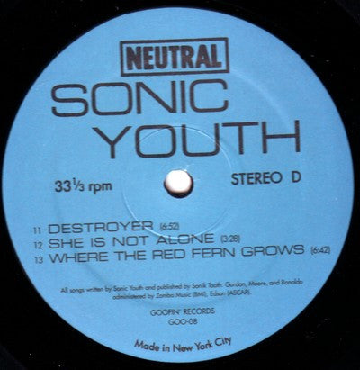 Sonic Youth - Sonic Youth