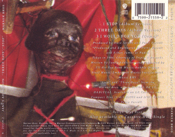 Three Days / Stop! - Jane's Addiction