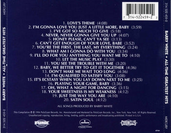 All-Time Greatest Hits - Barry White [CD]