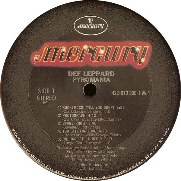 Pyromania - Def Leppard