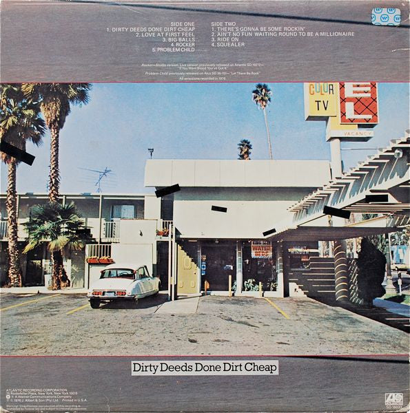 Dirty Deeds Done Dirt Cheap - AC / DC