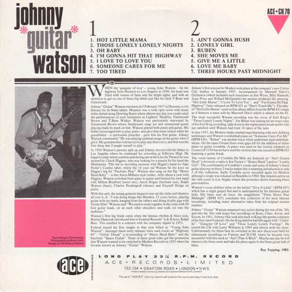 Hit The Highway - Watson, Johnny Guitar