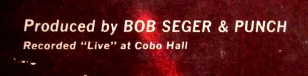 Live Bullet - Seger, Bob And The Silver Bullet Band