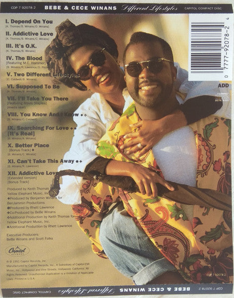 Different Lifestyles - Winans, Bebe & Cece