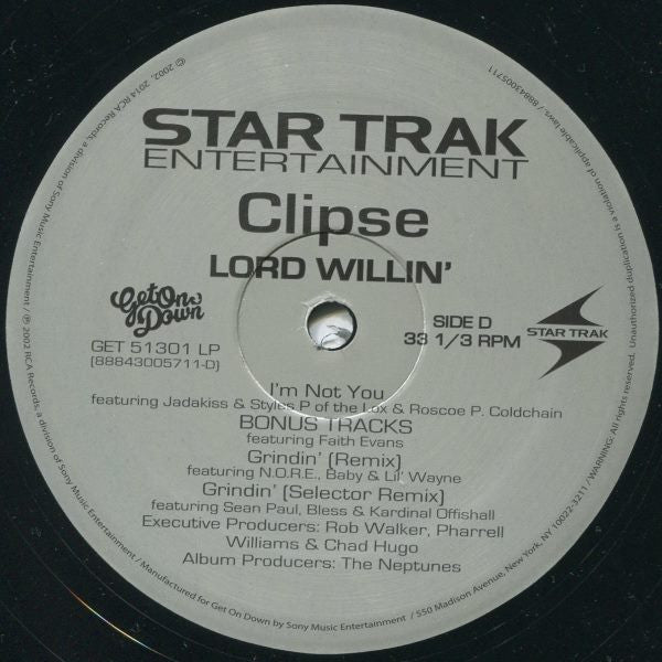 Lord Willin' - Clipse