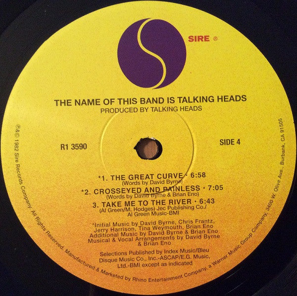 The Name Of This Band Is Talking Heads - Talking Heads, The