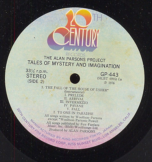 Tales Of Mystery And Imagination - Edgar Allan Poe - Parsons, Alan Project