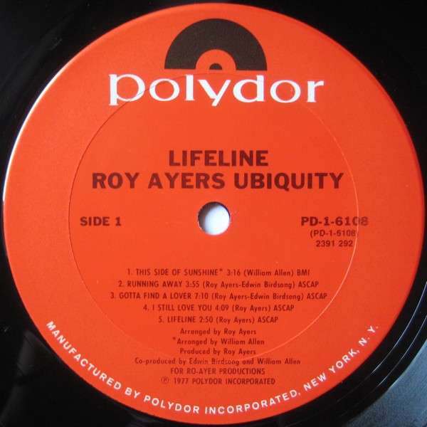 Lifeline - Ayers, Roy Ubiquity