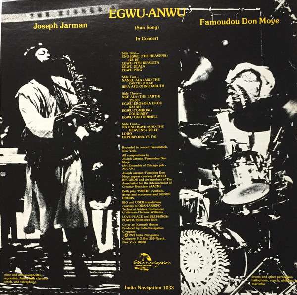 Egwu-Anwu (Sun Song) - Jarman, Joseph