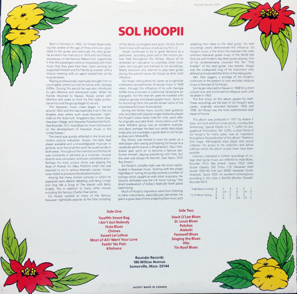 Master Of The Hawaiian Guitar (Volume I) - Hoopii, Sol