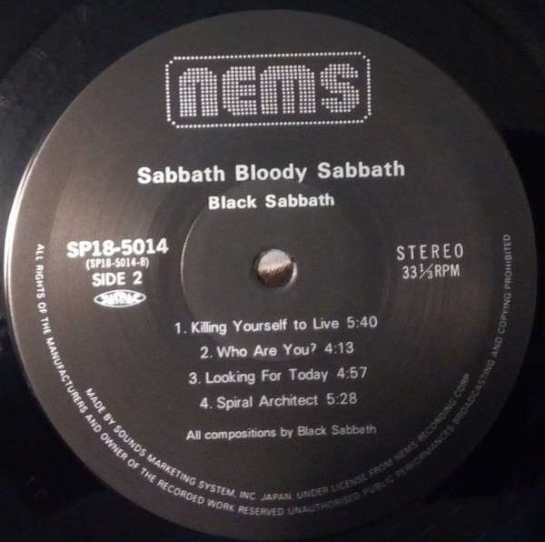 Sabbath Bloody Sabbath - Black Sabbath