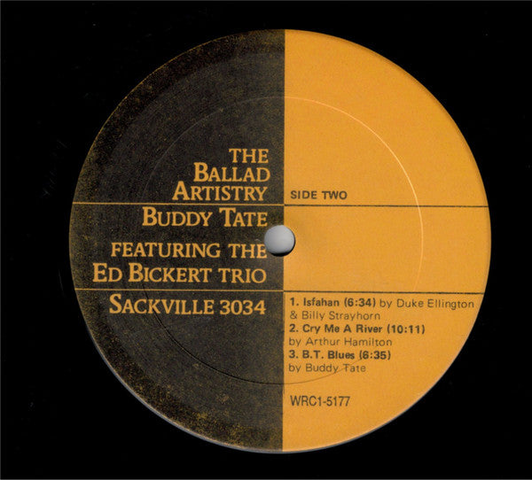 The Ballad Artistry Of Buddy Tate - Buddy Tate ft. The Ed Bickert Trio