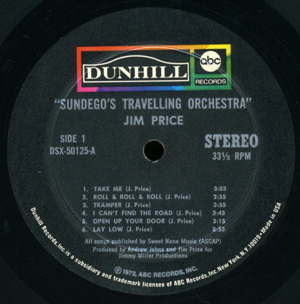 Sundego's Travelling Orchestra - Price, Jim