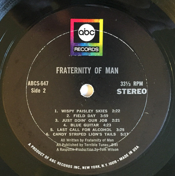 The Fraternity Of Man - Fraternity Of Man, The