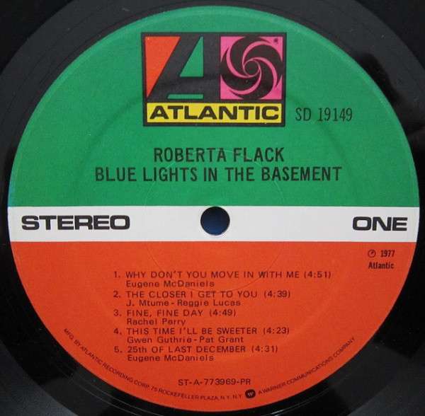 Blue Lights In The Basement - Flack, Roberta