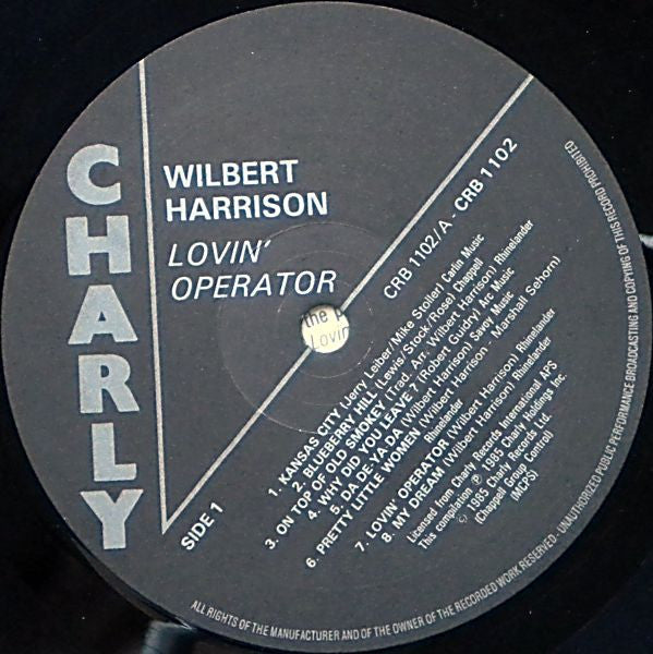 Lovin' Operator - Harrison, Wilbert