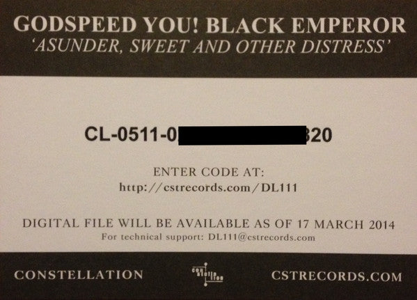 Asunder, Sweet, And Other Distress - Godspeed You Black Emperor