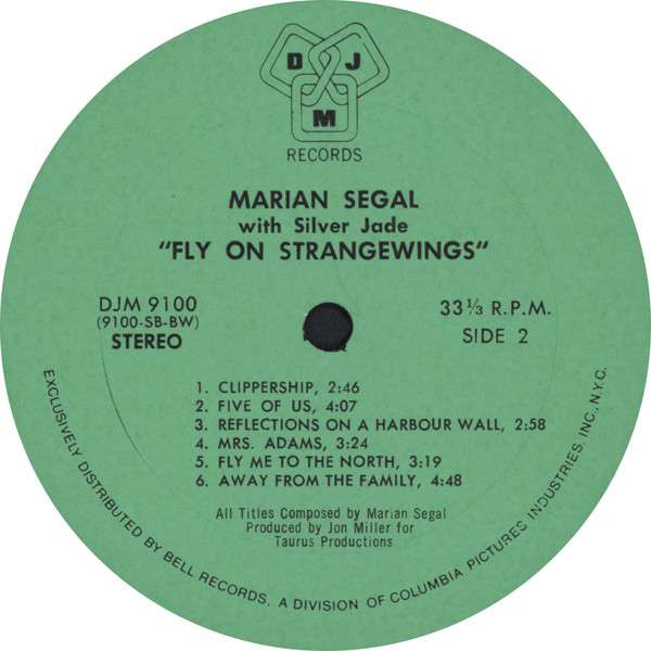 Fly On Strangewings - Segal, Marian W/ Silver Jade