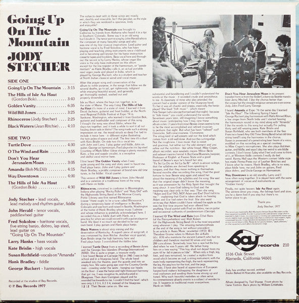 Going Up On The Mountain - Stecher, Jody