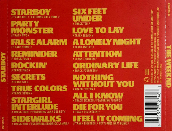 Starboy - Weeknd, The