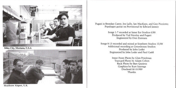 13 Songs - Fugazi