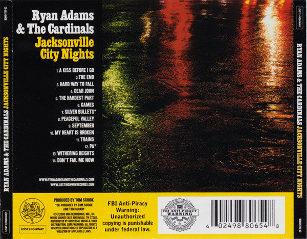 Jacksonville City Nights - Adams, Ryan