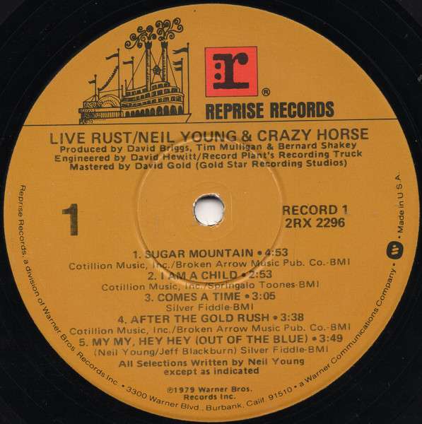 Live Rust - Young, Neil & Crazy Horse