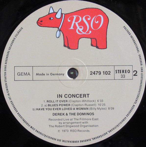 Featuring Eric Clapton In Concert - Derek & The Dominos
