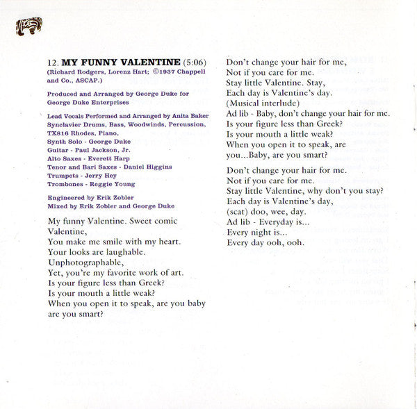 Rhythm Of Love - Baker, Anita