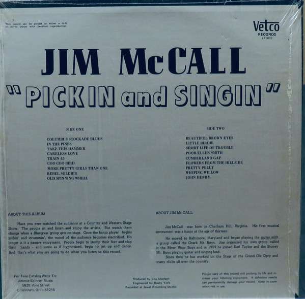 Pickin' And Singin' - McCall, Jim