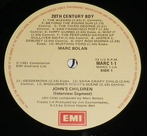 20th Century Boy - Bolan, Marc