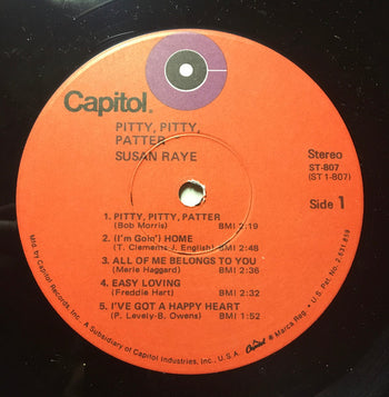 Pitty, Pitty, Patter - Raye, Susan
