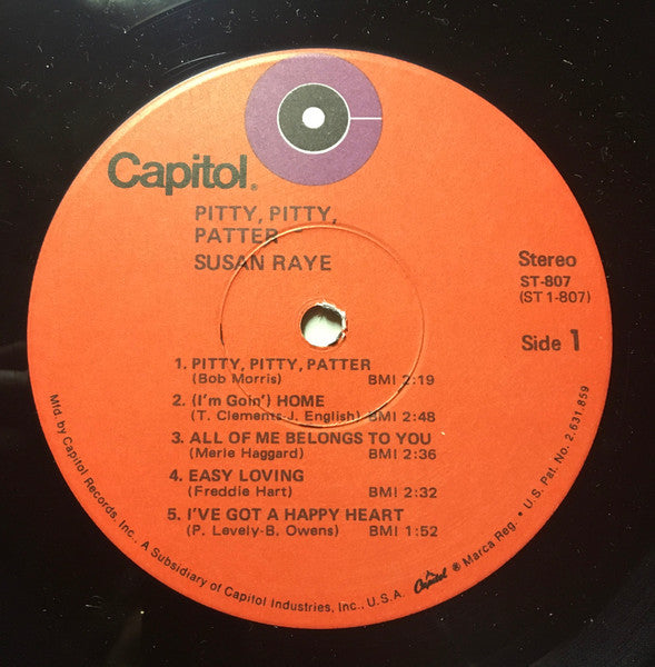 Pitty, Pitty, Patter - Raye, Susan