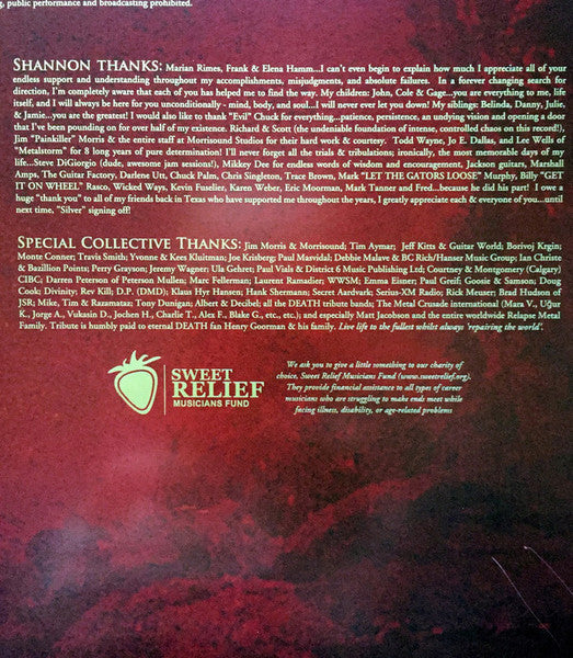The Sound Of Perseverance - Death