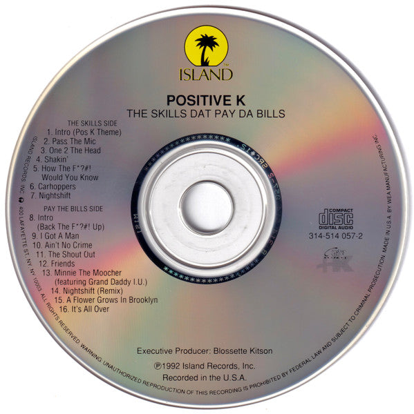 Skills Dat Pay Da Bills - Positive K