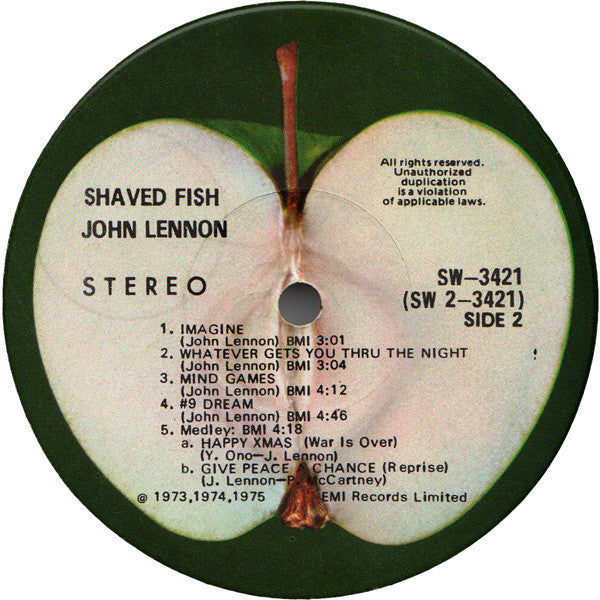 Shaved Fish - Lennon, John