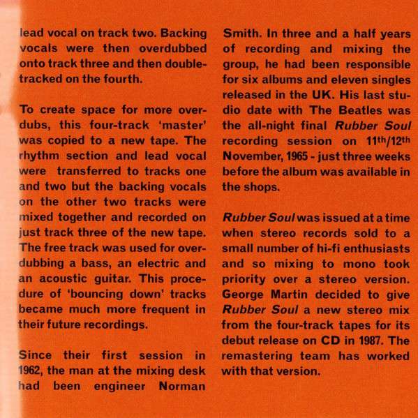 Rubber Soul - The Beatles [CD]