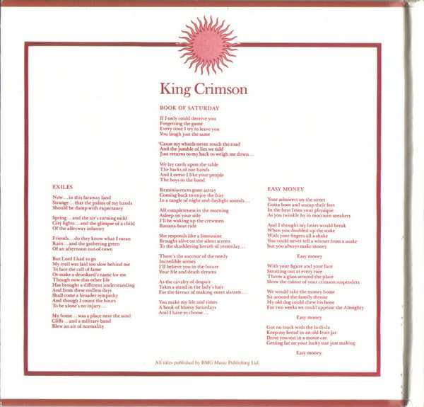 Larks' Tongues In Aspic - King Crimson