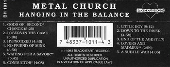 Hanging In The Balance - Metal Church