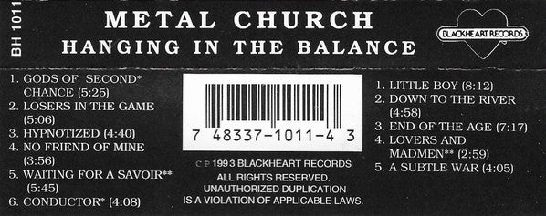 Hanging In The Balance - Metal Church