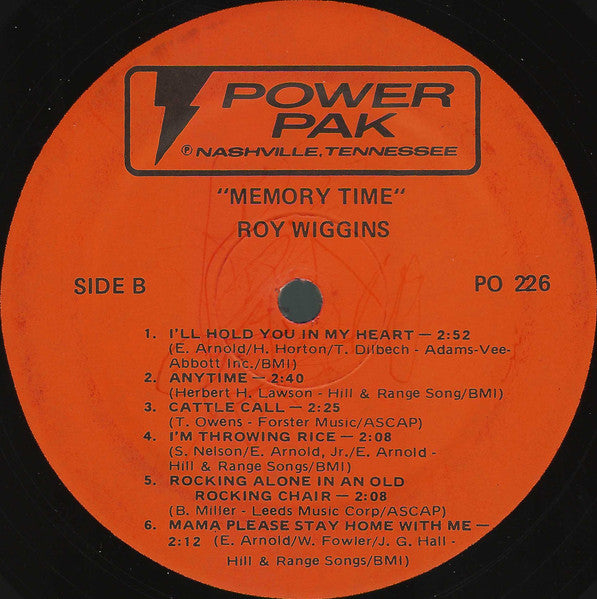 Memory Time - Wiggins, Roy