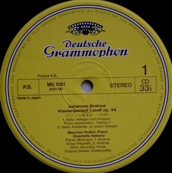 Klavierquintett Op. 34 · Piano Quintet - Brahms, Johannes