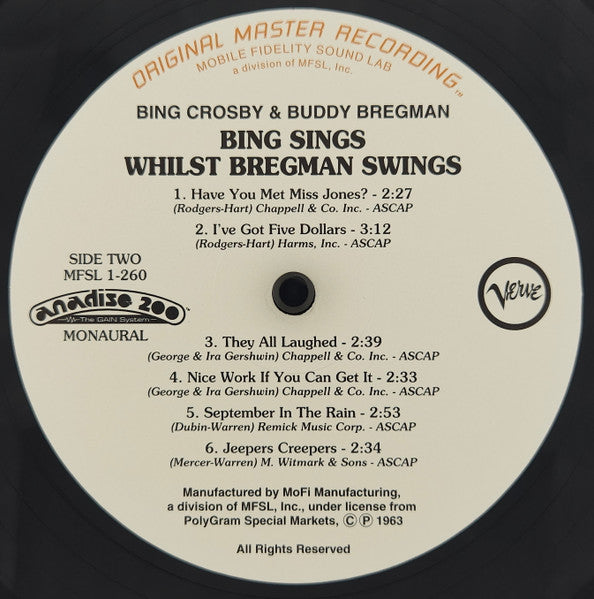 Bing Sings Whilst Bregman Swings - Crosby, Bing